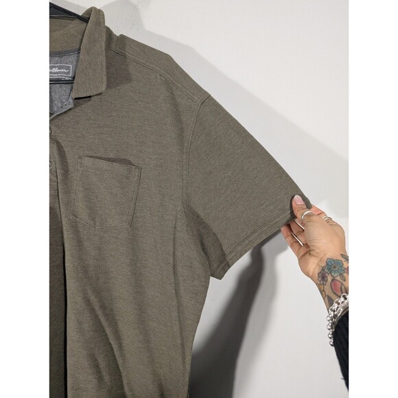 Eddie Bauer Top Men Sz 2XL Sage Short Sleeve Casual Performance Polo Shirt - Picture 3 of 7